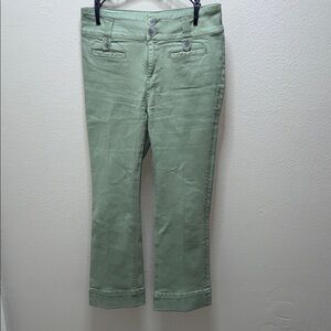 Pilcro and the Letterpress High Rise Jeans in Mint Green